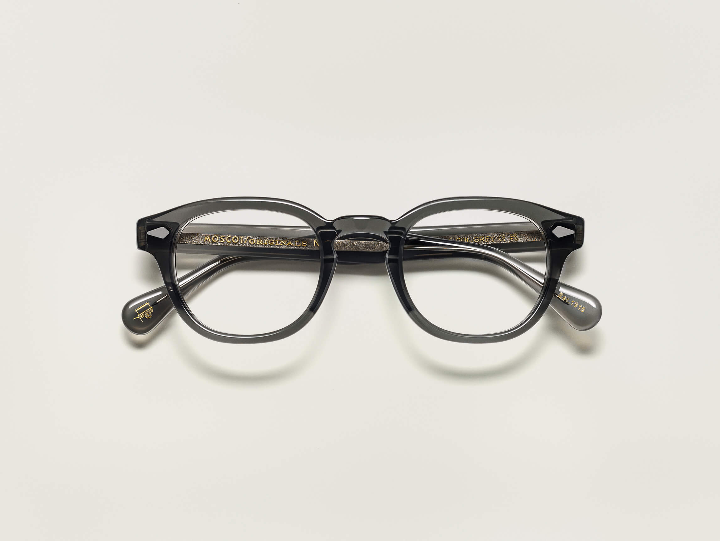Moscot Lemtosh — Grey, tamanho 46-24, frente
