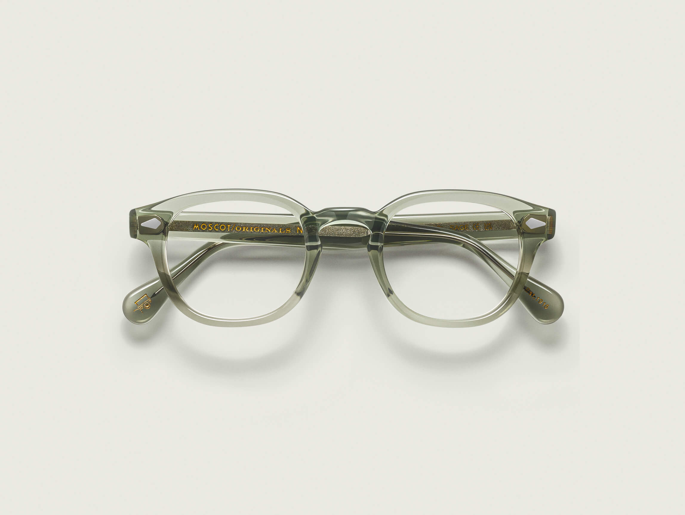 Moscot Lemtosh — Sage, tamanho 46-24, frente