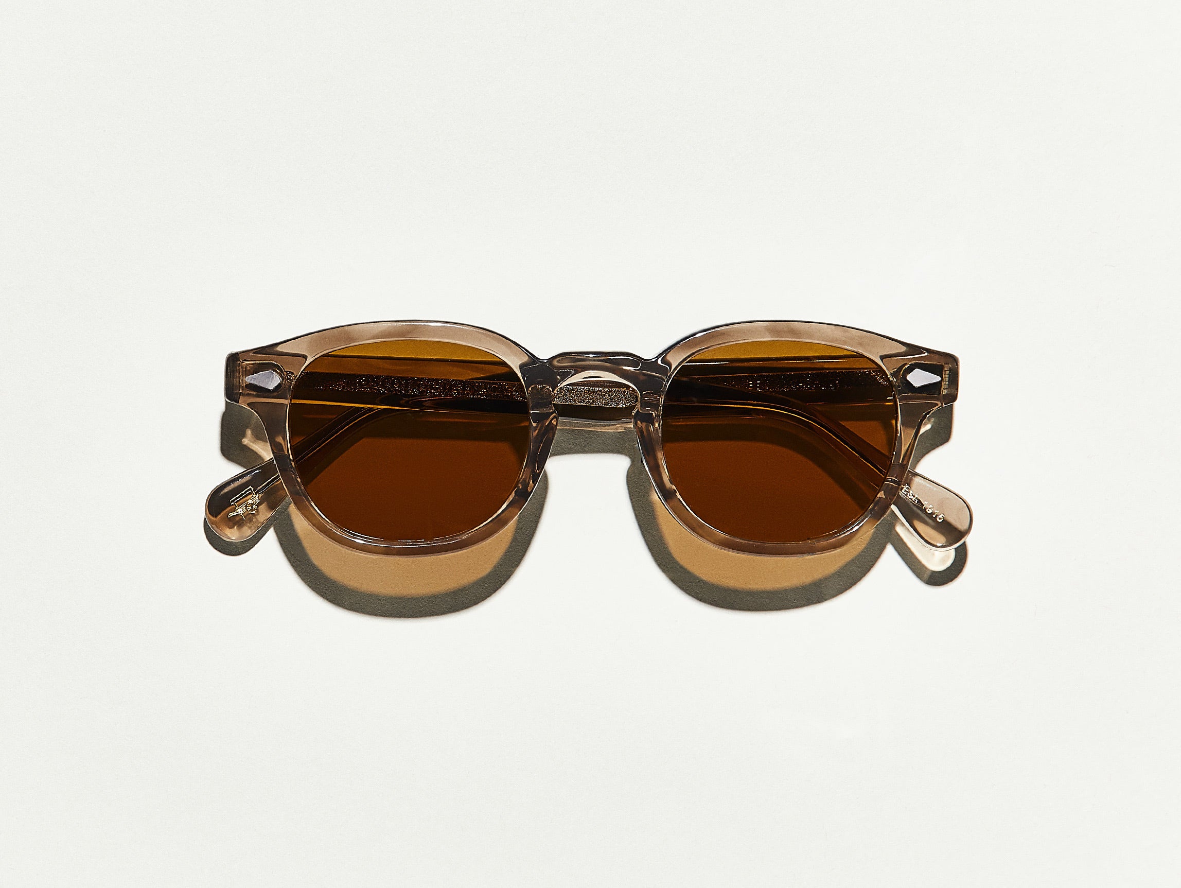 Moscot Lemtosh Sun — Brown Ash, tamanho 46-24, frente