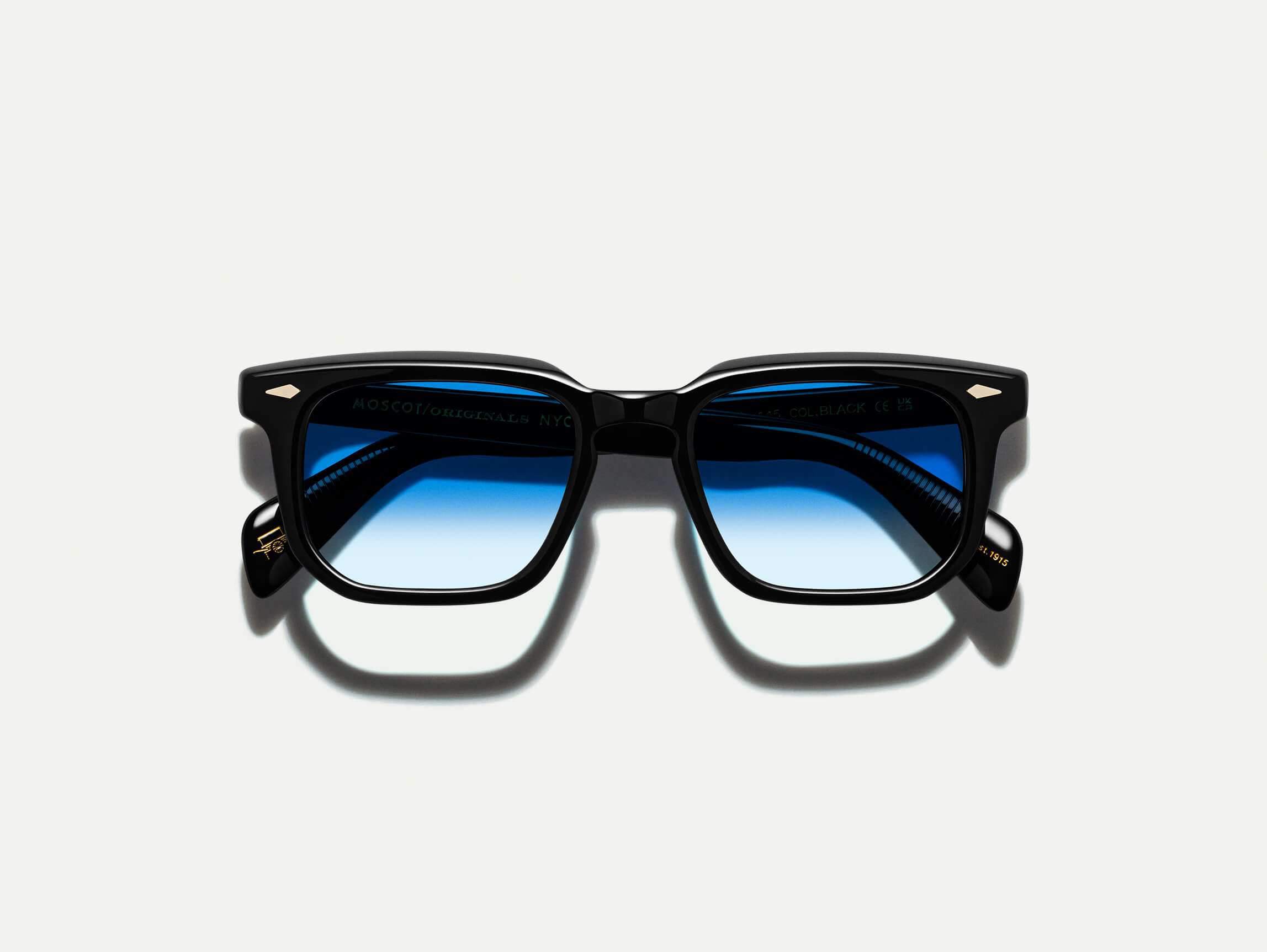 Moscot Zissel Sun — Black, tamanho 49-20, frente